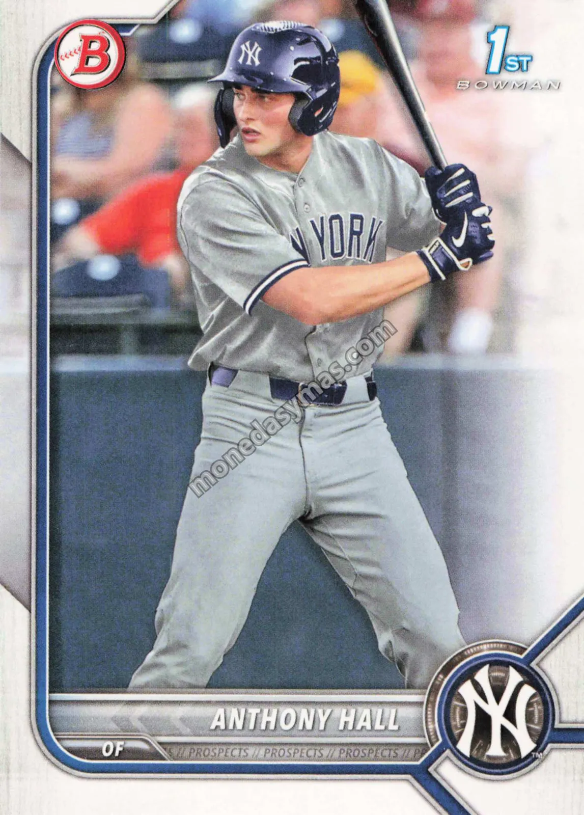 2022 Bowman Anthony Hall 1st Bowman Prospect #BD-97 (New York Yankees)
