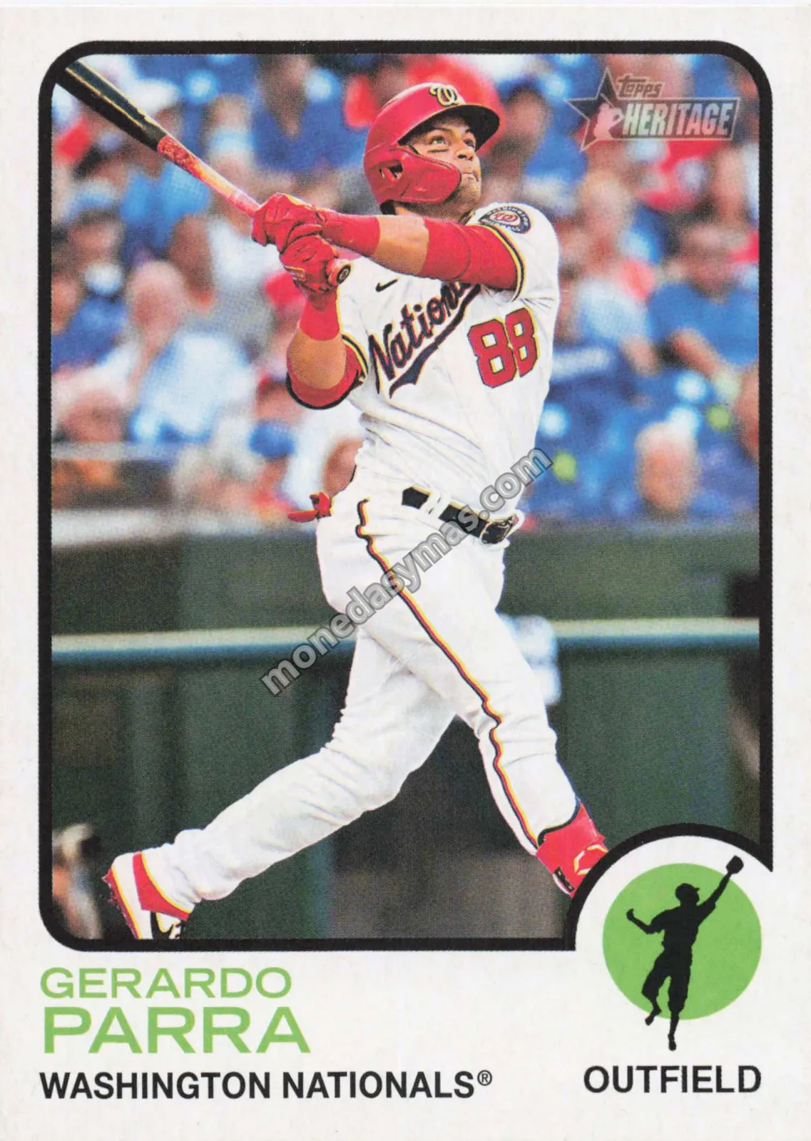 2022 Topps Heritage Gerardo Parra #653 (Washington Nationals)