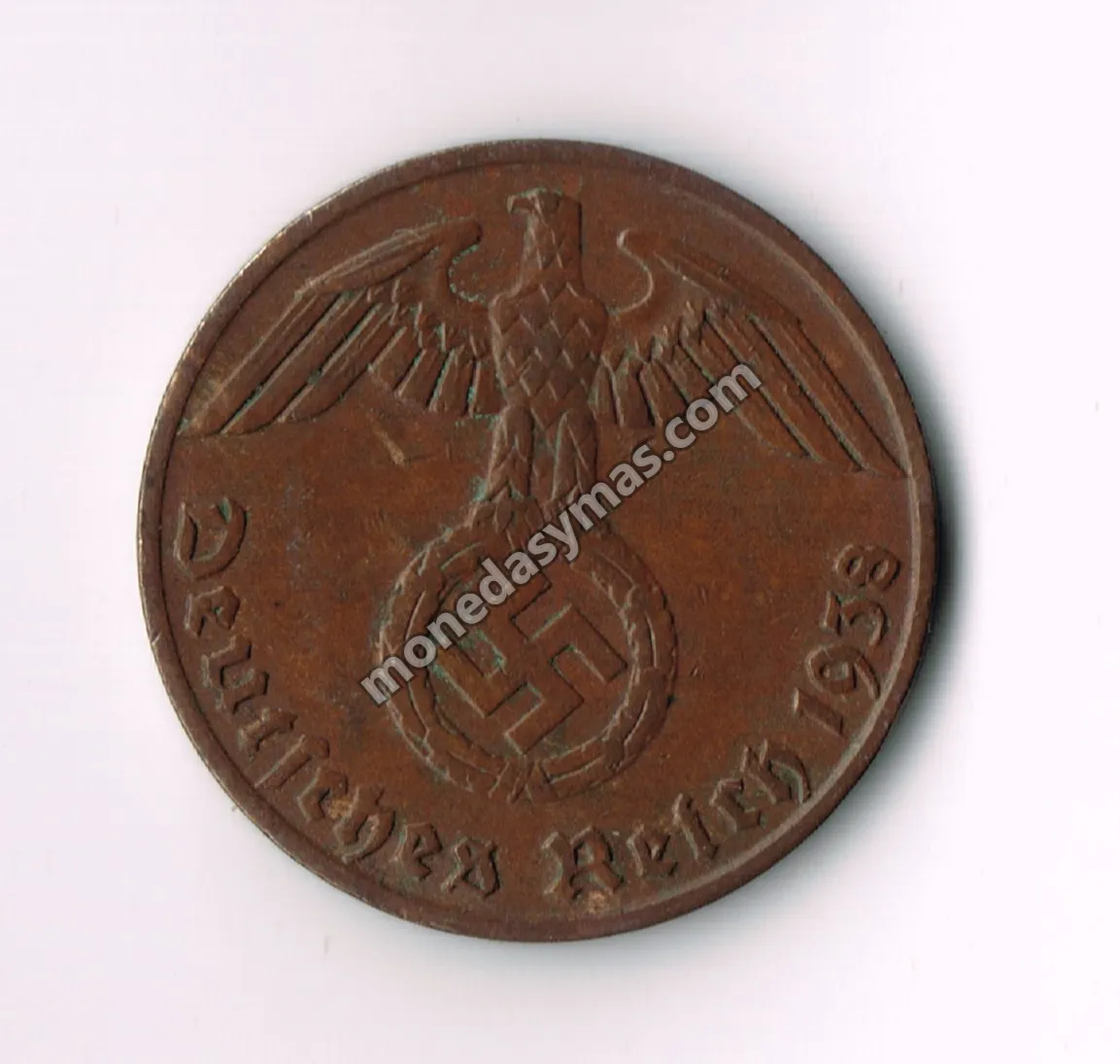 Alemania 2 Reichspfennig 1938-B