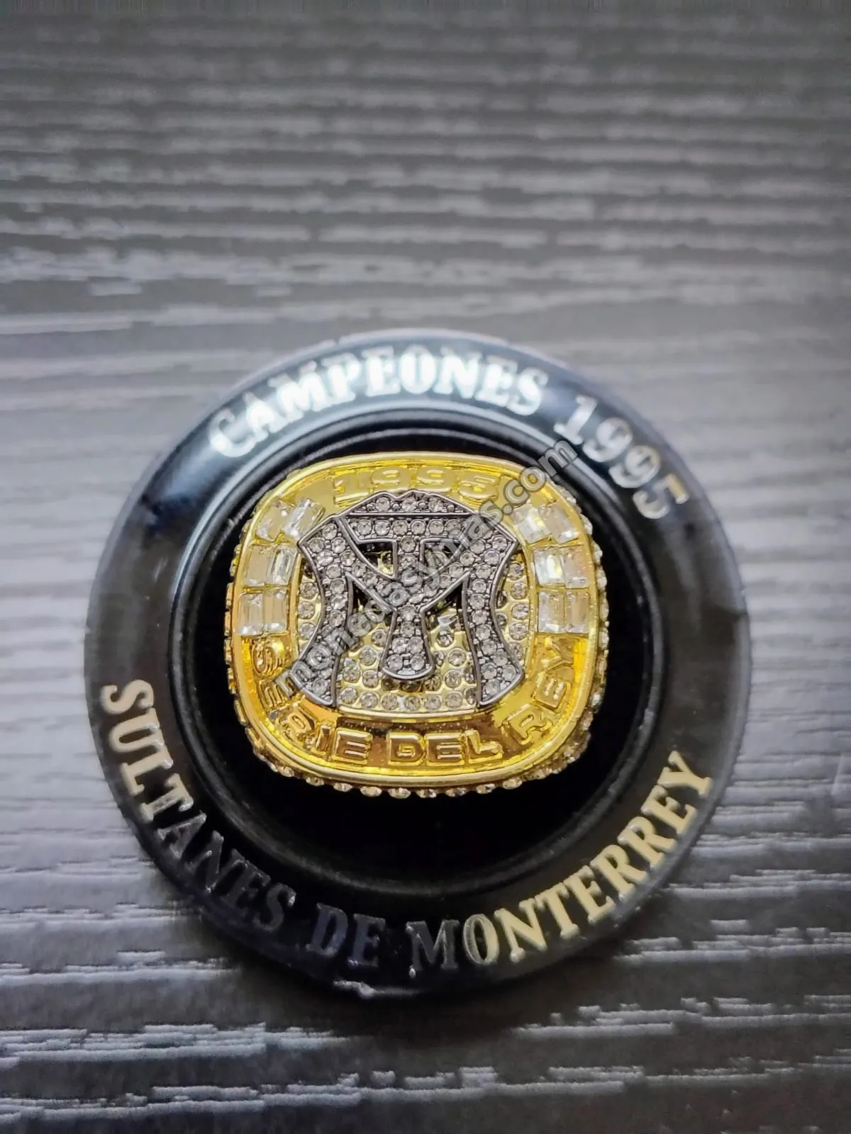 Anillo de Campeonato 1995 Sultanes de Monterrey - Miguel Flores
