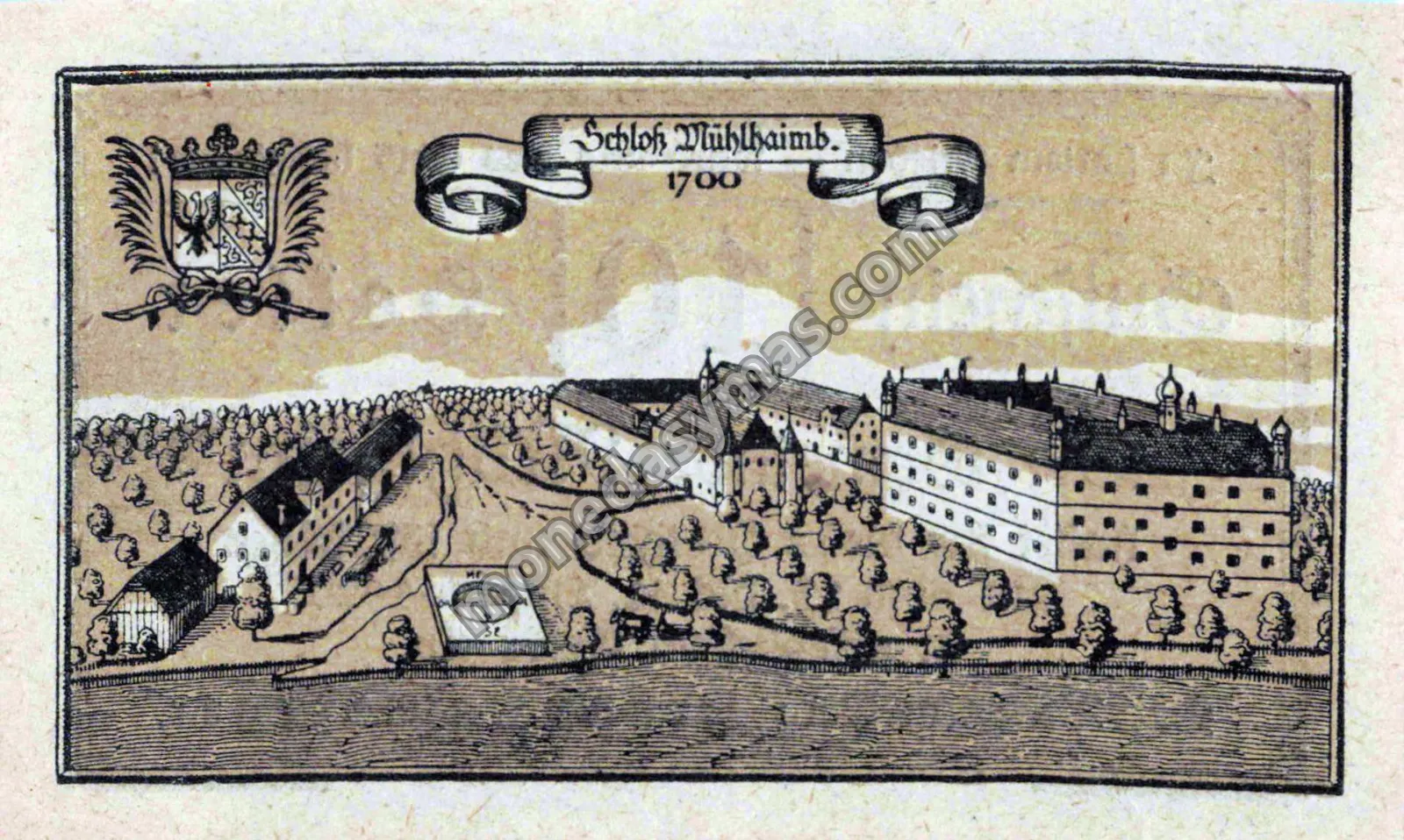 Austria Notgeld 10 Heller 1920 - Mühlheim (Schloß Mühlhaimb)
