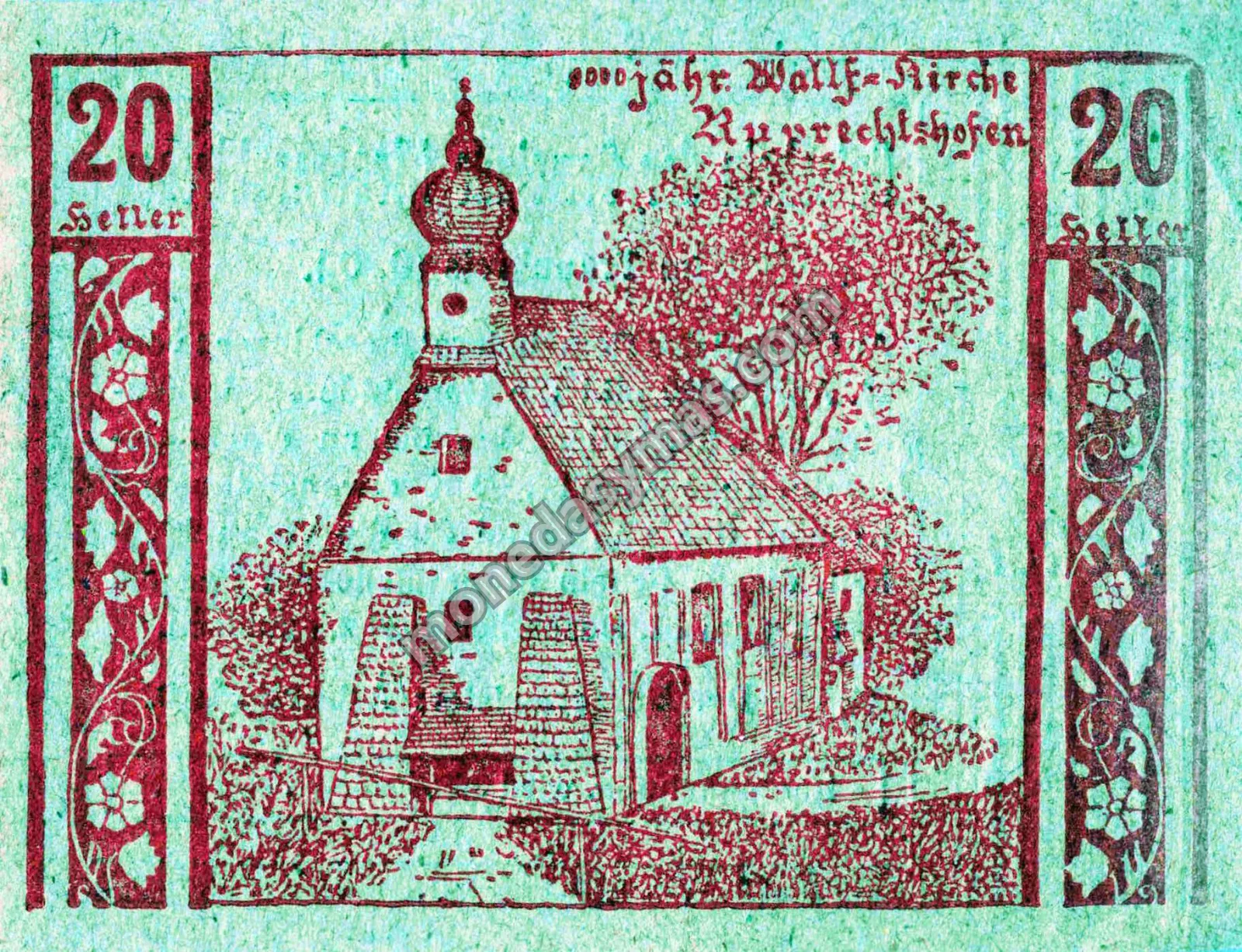 Austria Notgeld 20 Heller 1920 - Ruprechtshofen / Niederneukirchen
