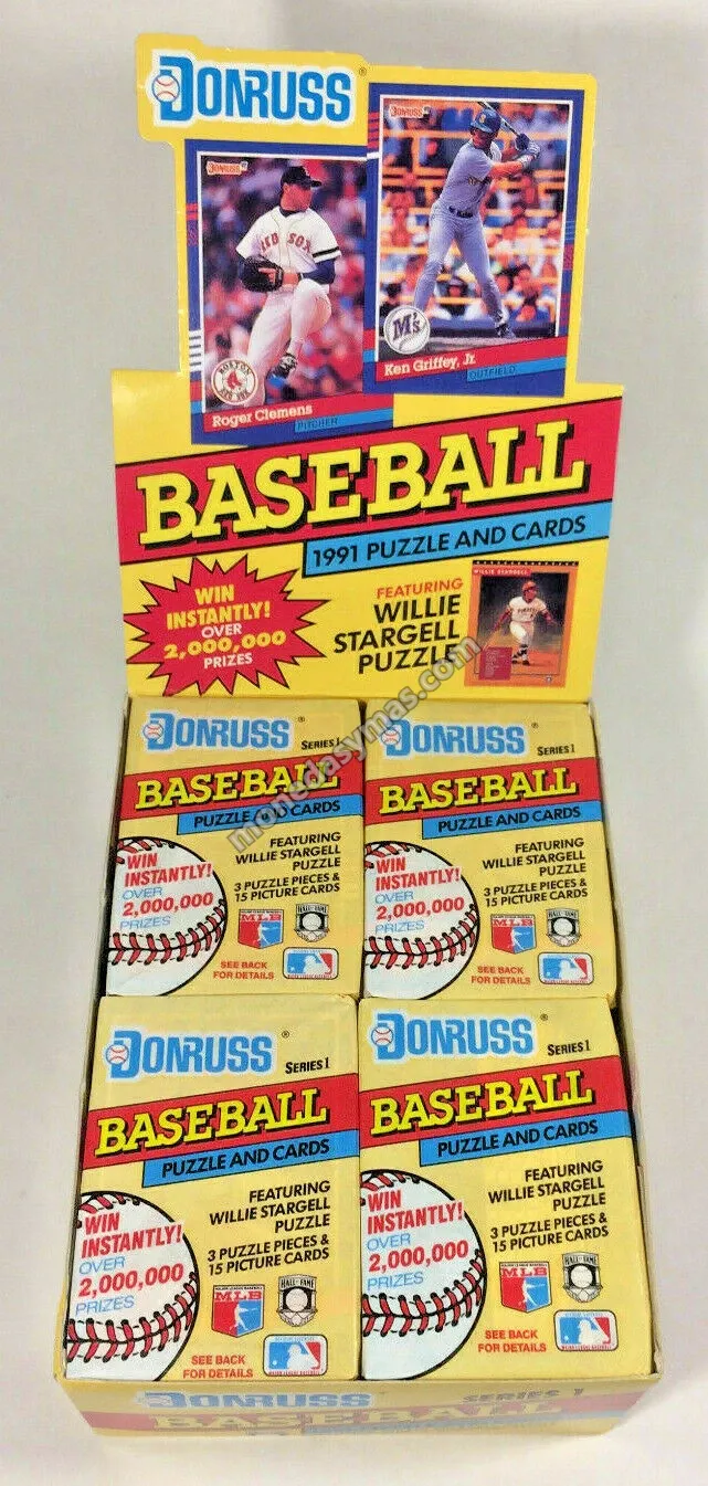 Paquete Individual 1991 Donruss Baseball Series 1 (Wax Pack)